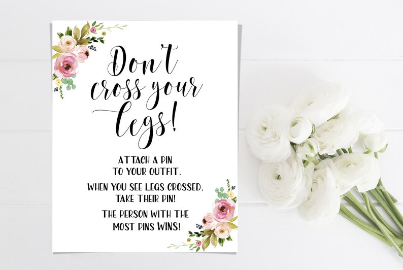 Don T Cross Your Legs Sign Printable Baby Shower Games Etsy Don T Cross Your Legs Sign Printable Baby Shower Games Etsy