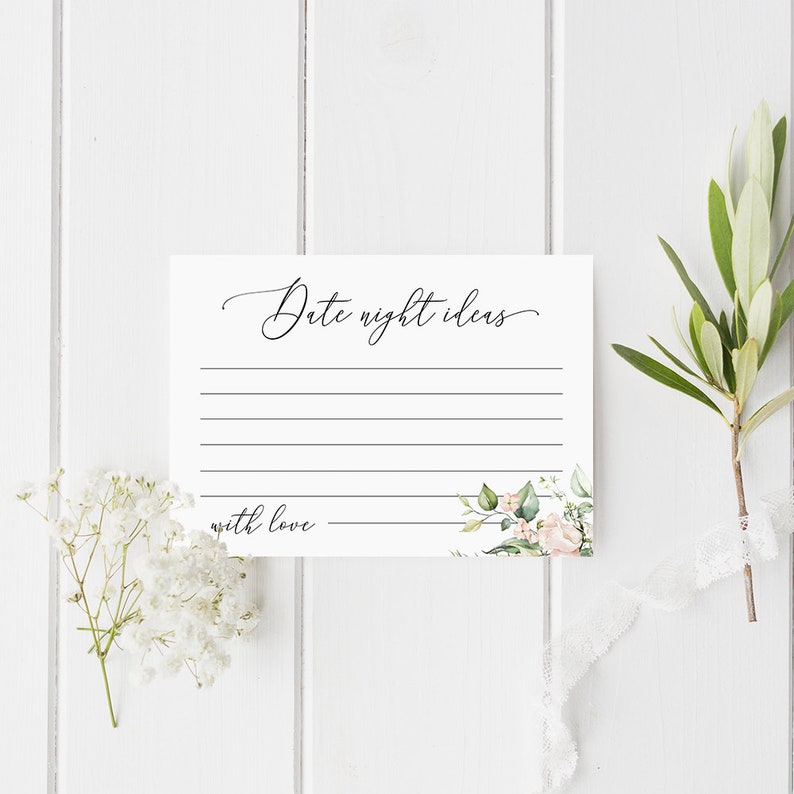 Date jar sign and cards Self-editing template Bridal shower game Couples night ideas Wedding pink roses Digital Download #swc11