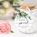 Cupcake Topper Labels Greenery Round Gift Tag Editable Template Double ...