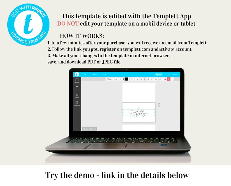 Afdrukbare trouwplaatskaartsjabloon Bewerkbare moderne plaatskaarten Minimalistische naamkaart Escortkaarten Digitale download Templett wpalf-a91 afbeelding 5