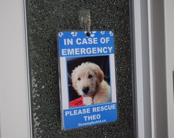 PET ALERT Sign Save Our Pets Rescue Fire Firefighter Police Rescue Dogs ...