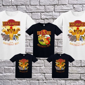 The Lion Guard family birthday shirts, the lion guard theme  party, the lion guard black shirts, The Lion Guard family shirt, The Lion Guard