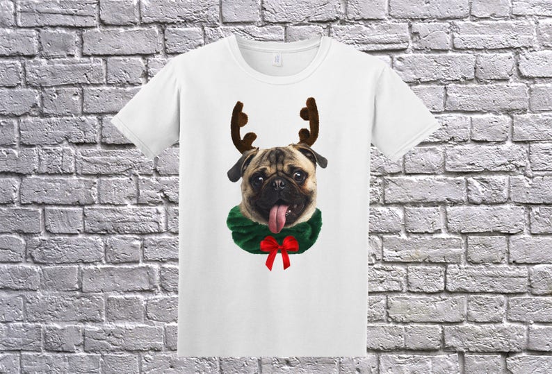 Family Funny Pug Ugly Christmas White Long Sleeve and T-shirt, Pug Funny Christmas shirt, PUG Longsleeve, Pug Sweater, Pug Christmas image 4