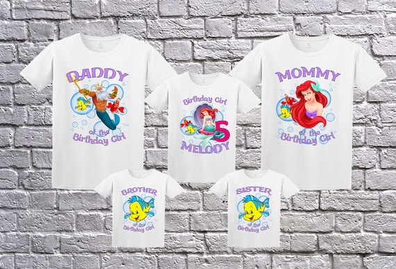 The Little Mermaid Shirt the Little Mermaid Birthday Party
