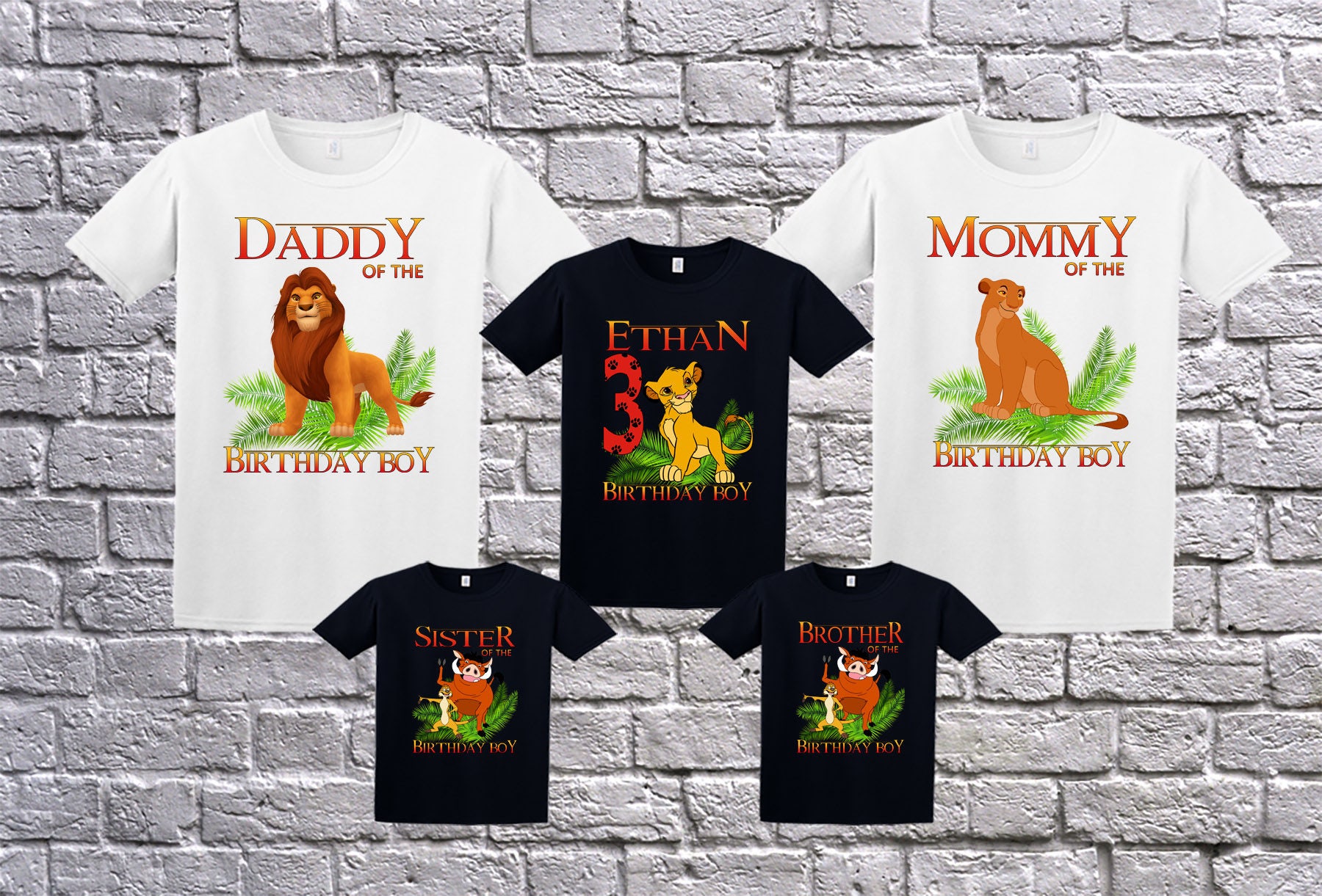 Lion King Birthday Shirt Custom Lion King TShirt Etsy