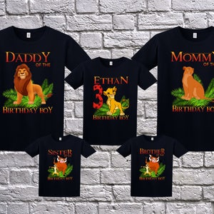 Lion King Birthday Shirt Custom Lion King Shirt Personalized - Etsy