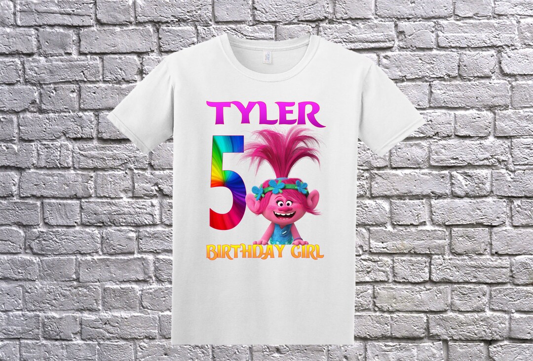 Poppy Shit Poppy Birthday Shirt, Trolls Birthday T-shit, Custom Trolls Shirt ...