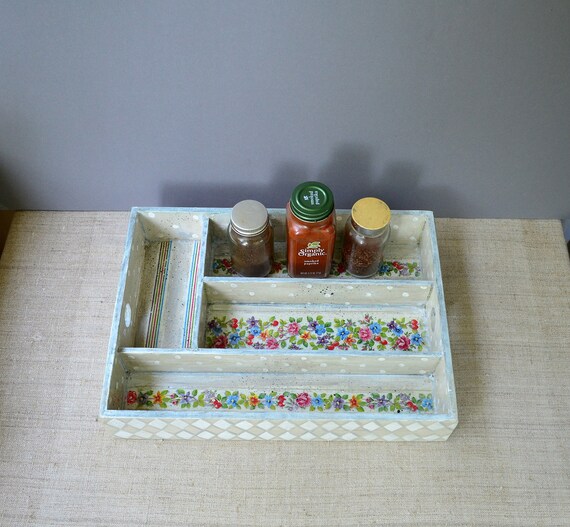 Kitchen Drawer Organizer Wooden Spice Rack Spice Display Shelf Etsy