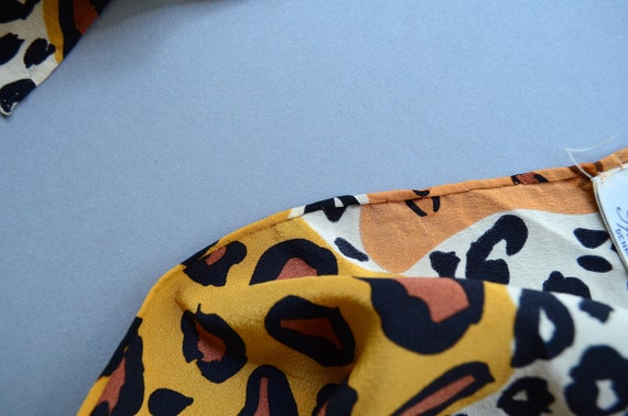 Animal print silk oblong scarf African inspired l… - image 9