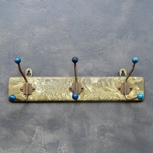 Metal coat hat towel rack wall mounted retro peg rack Clothes hanger coat swiwel hooks industrial loft entryway kitchen decor