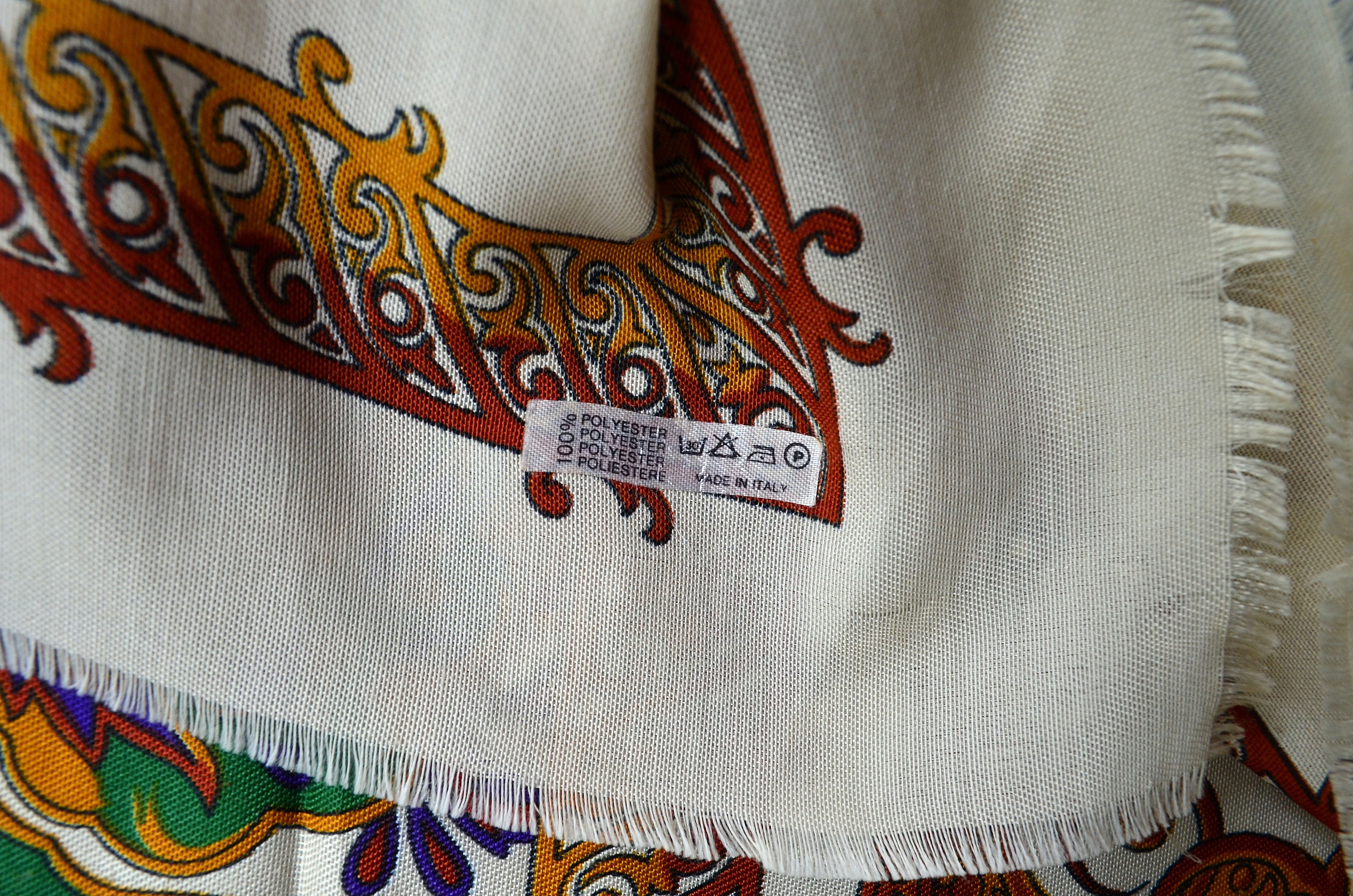 Großer quadratischer Blumenschal italienischer Oversized Schal | Etsy