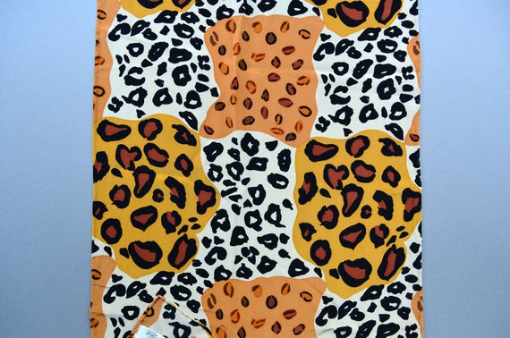 Animal print silk oblong scarf African inspired l… - image 4