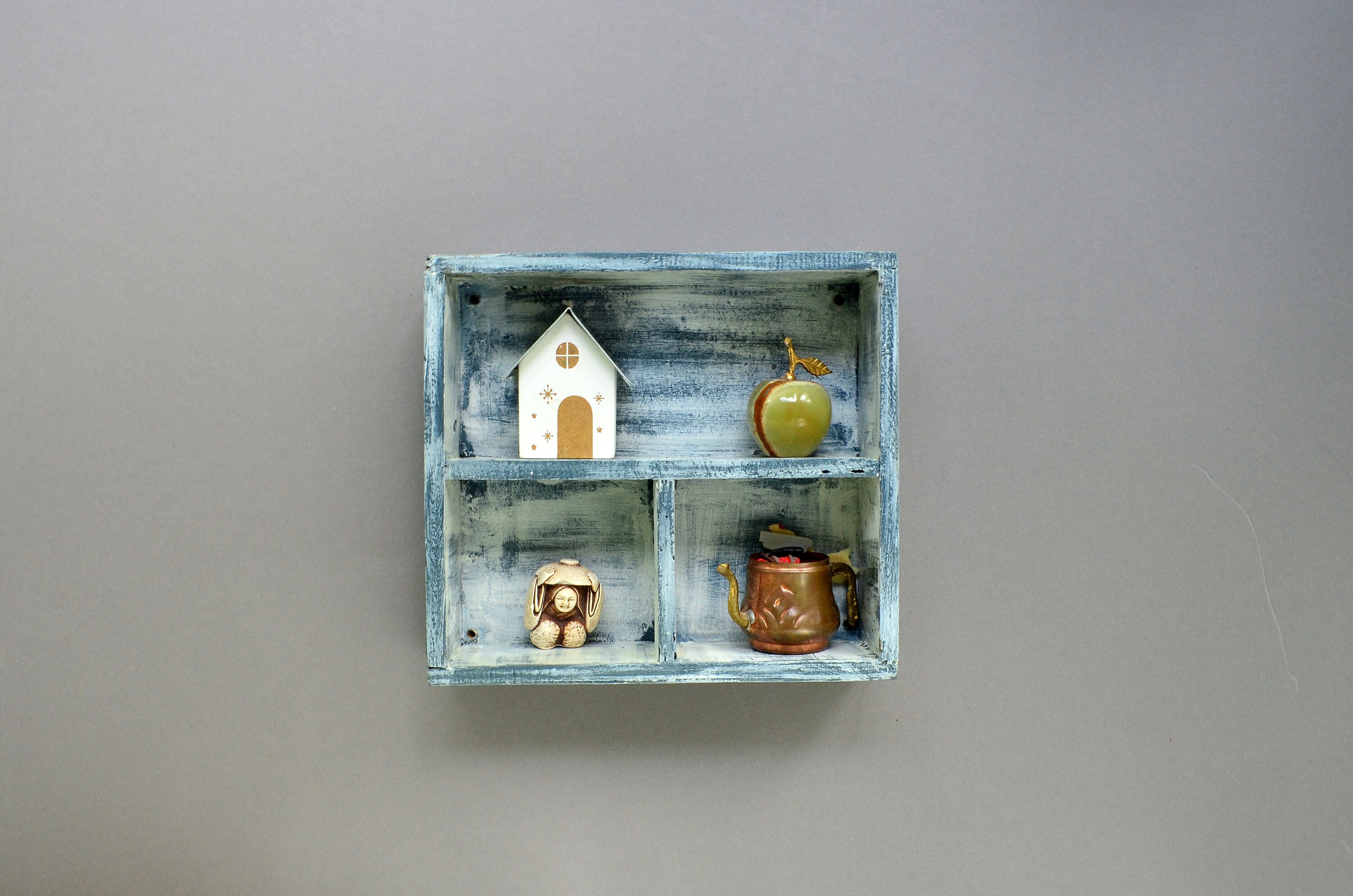 Wall display case Wooden shadow box Knick Knack curio shelf Etsy