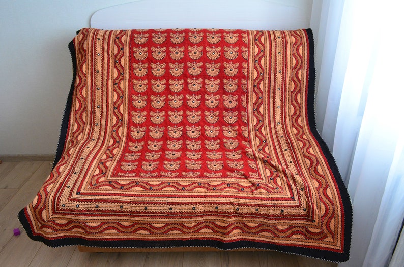 Boho Decorative Floral Bedspread Bedcover Sofa Cover Couch Etsy