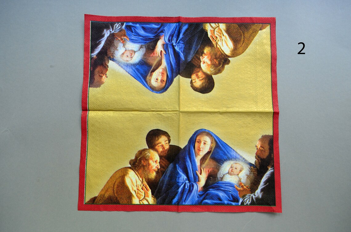 Angels religious Decoupage european paper napkins virgin Mary Etsy