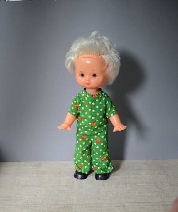 Plastic Soviet Doll With Blond Hair And Blue Eyes Retro Little Etsy