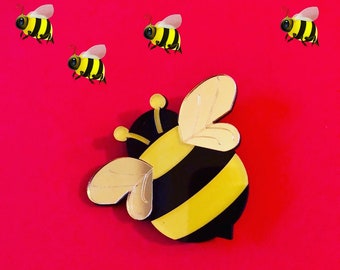 Bee Brooch, Insect Pin, birthday gift for nature lover