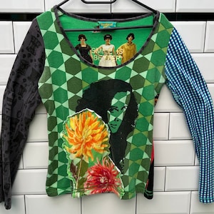 BoHo Desigual Top l Vintage Langarmshirt Mehrfarbig