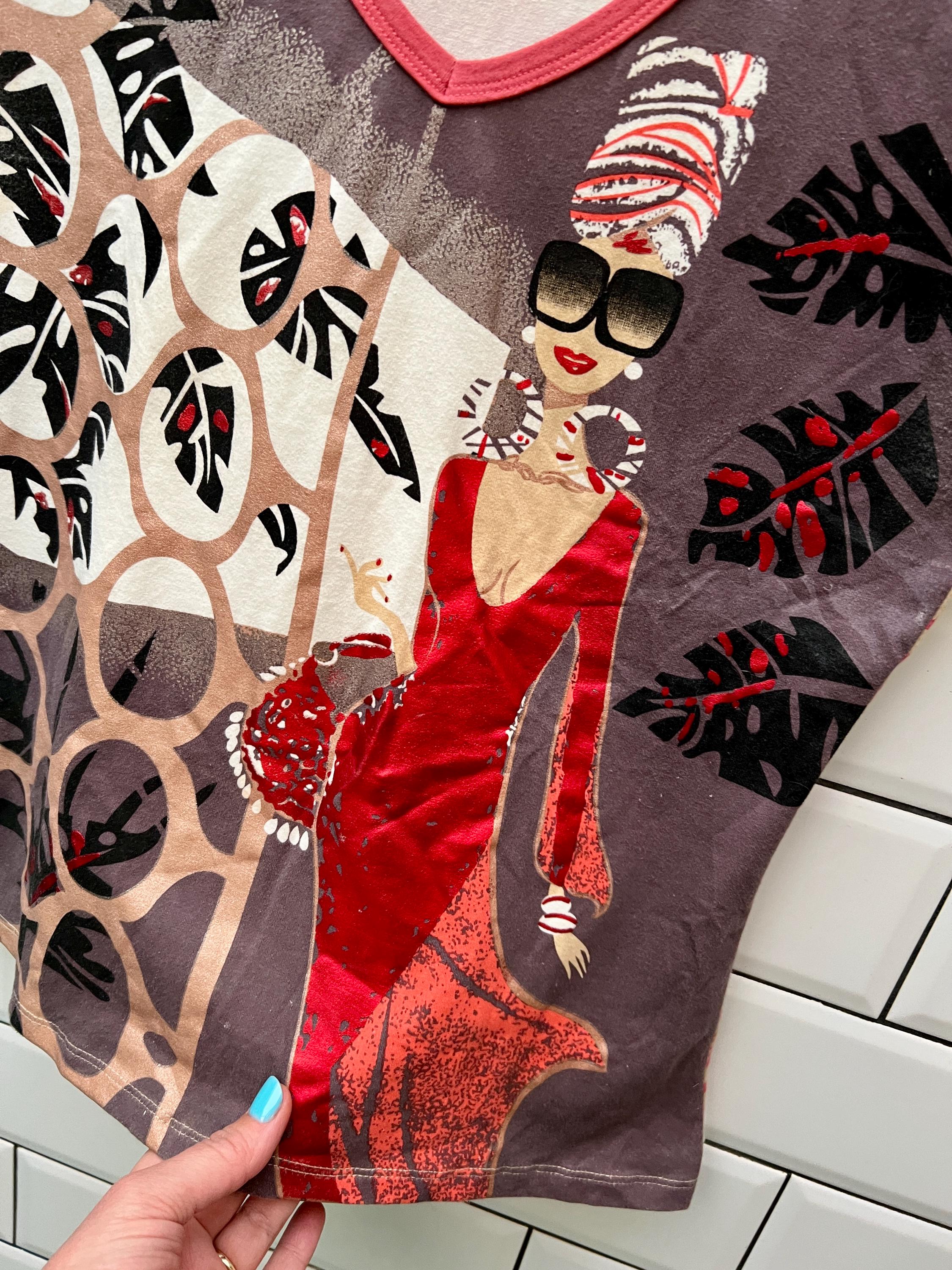 CUSTO Barcelona Top, Vintage Graphic Top Y2K - Etsy