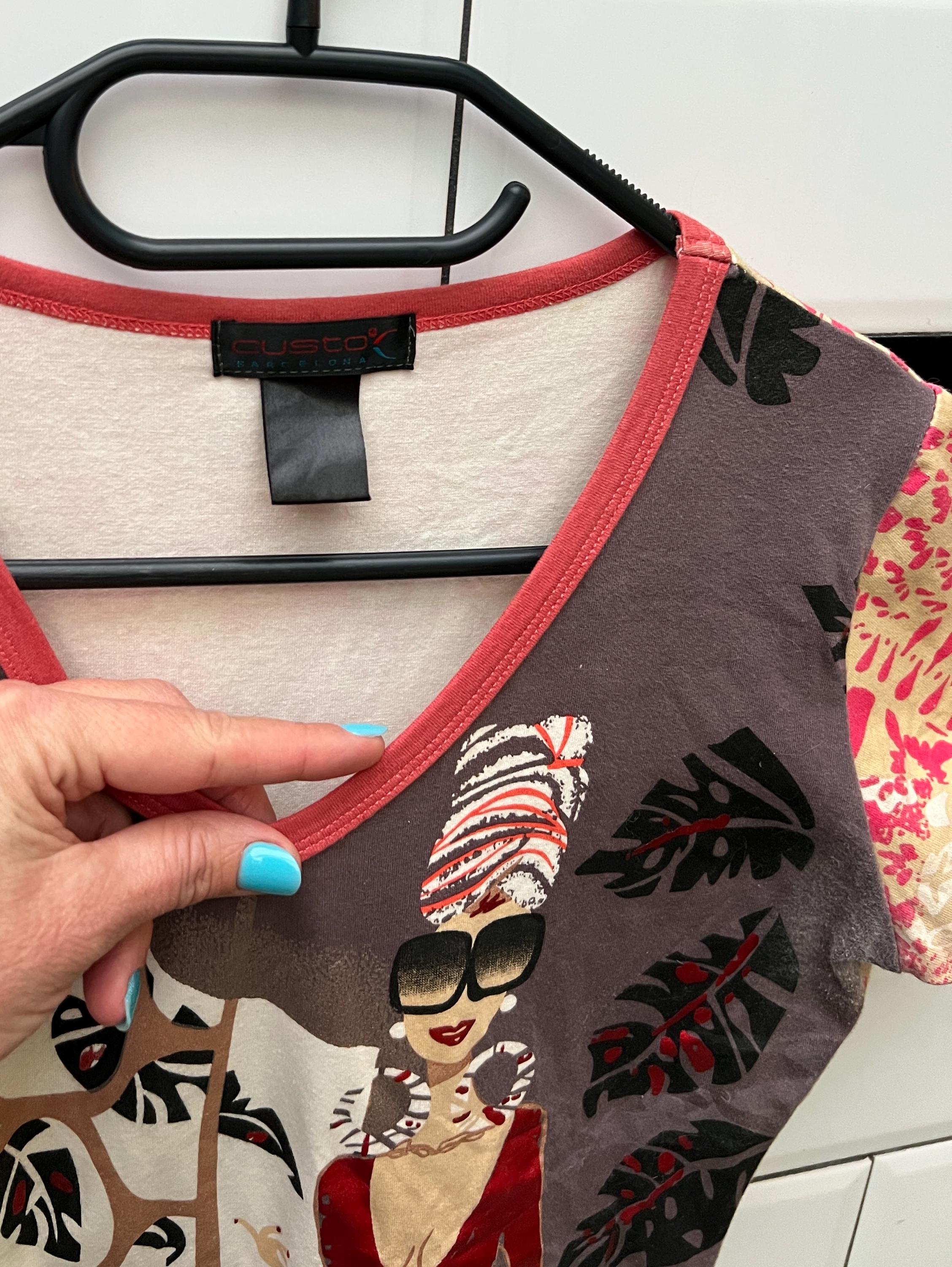 CUSTO Barcelona Top, Vintage Graphic Top Y2K - Etsy