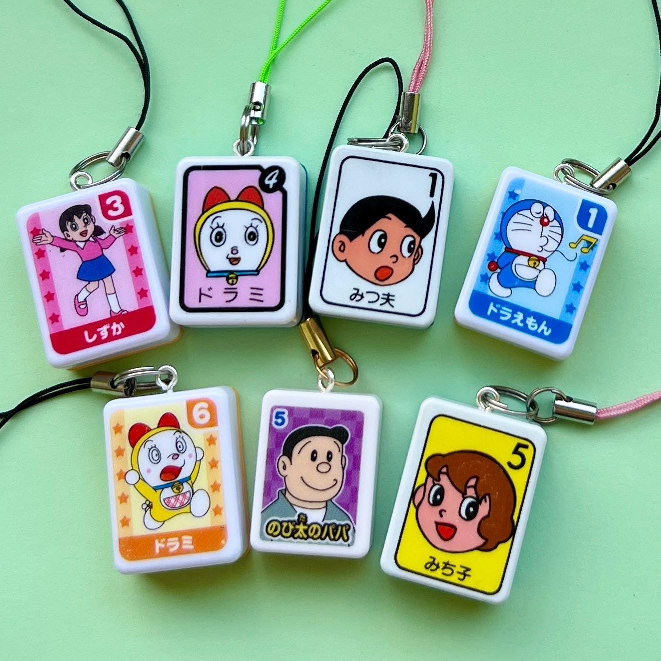 Vintage Japanese Cartoon Phone Charms – Cute Anime Keychain Accessories