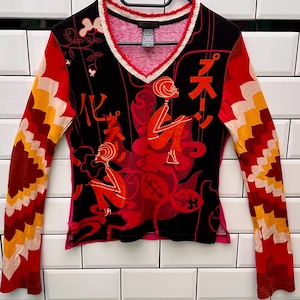 Y2K Custo Barcelona Vintage Shirt, Custo Long Sleeve Shirt