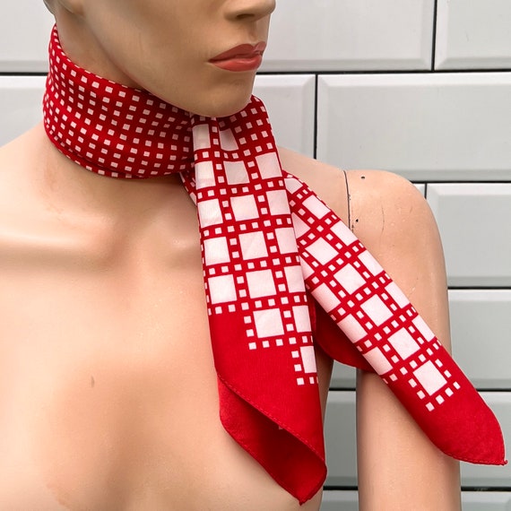 Vintage Scarf, 50s head scarf Rockabilly style Gem