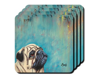 pug coasters