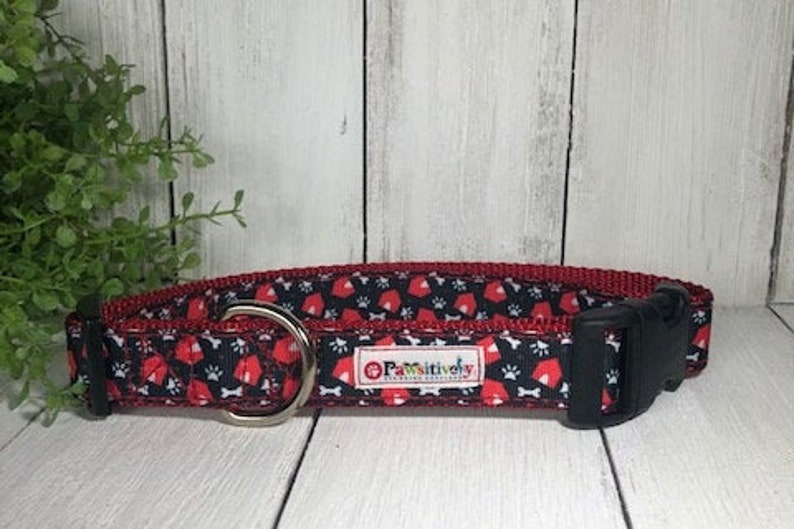 Doghouse with Paw Print 1 Collar