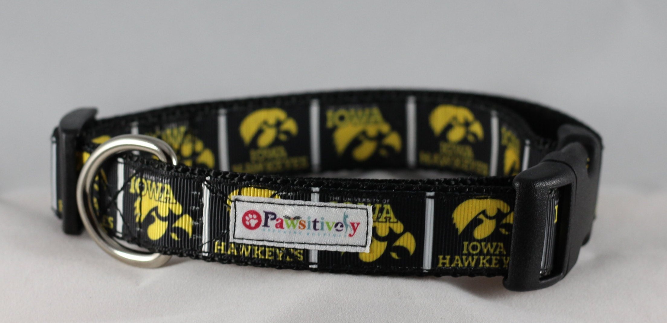 iowa hawkeye dog collar