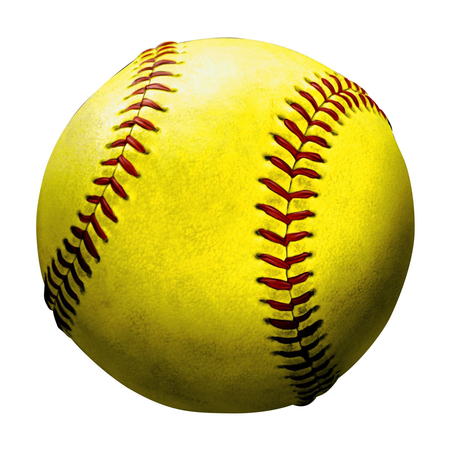 Full Color Softball Vinyl Decal Full Color Softball Etsy