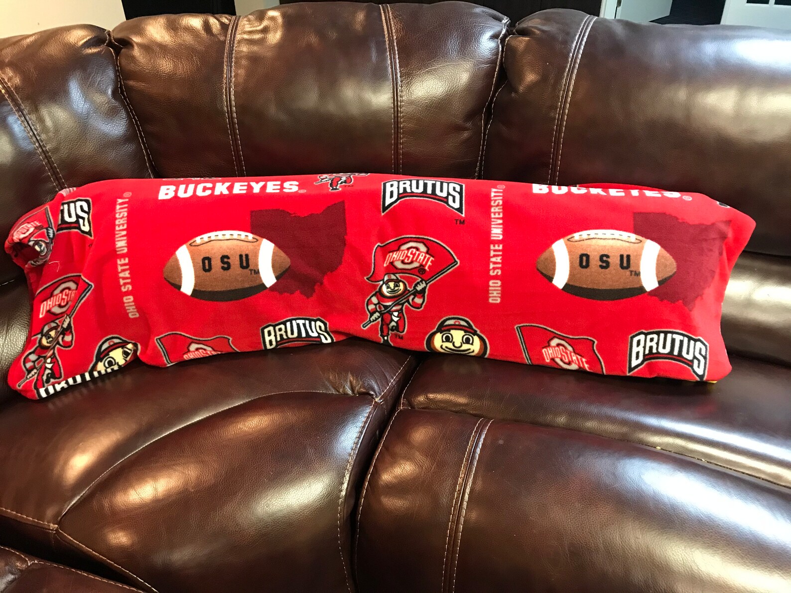 Ohio State University Fleece Body Pillow. Perfect for any dorm Etsy