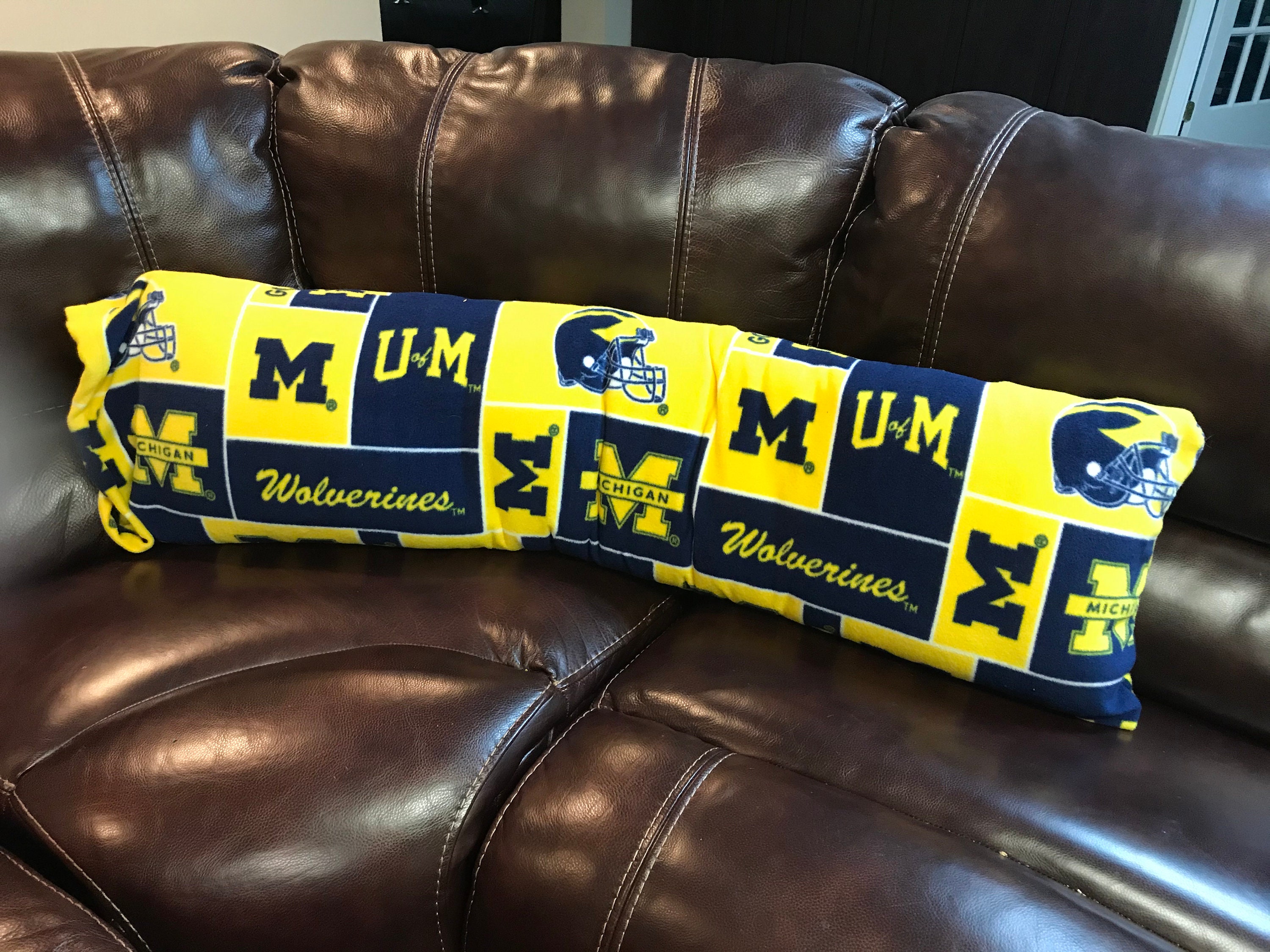 University of Michigan Body Pillow College Pillow College Etsy