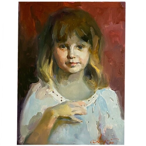 Portrait to order, Portrait painting, Custom portrait from photo, Parents portrait, gift, daughter portrait, shops wedding portrait, girl portrait