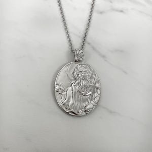 Saint John The Baptist Sterling Silver Pendant Necklace