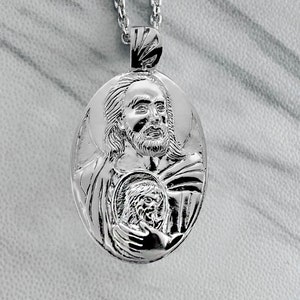 Saint Jude Necklace - Sterling Silver, Saint Jude Necklace