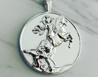 Saint George Necklace - Sterling Silver, Saint George Pendant