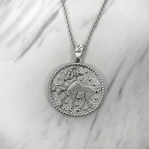 Aries Zodiac Necklace for Women with CZ stone - Sterling Silver Aries Zodiac Pendant, Horoscope pendant