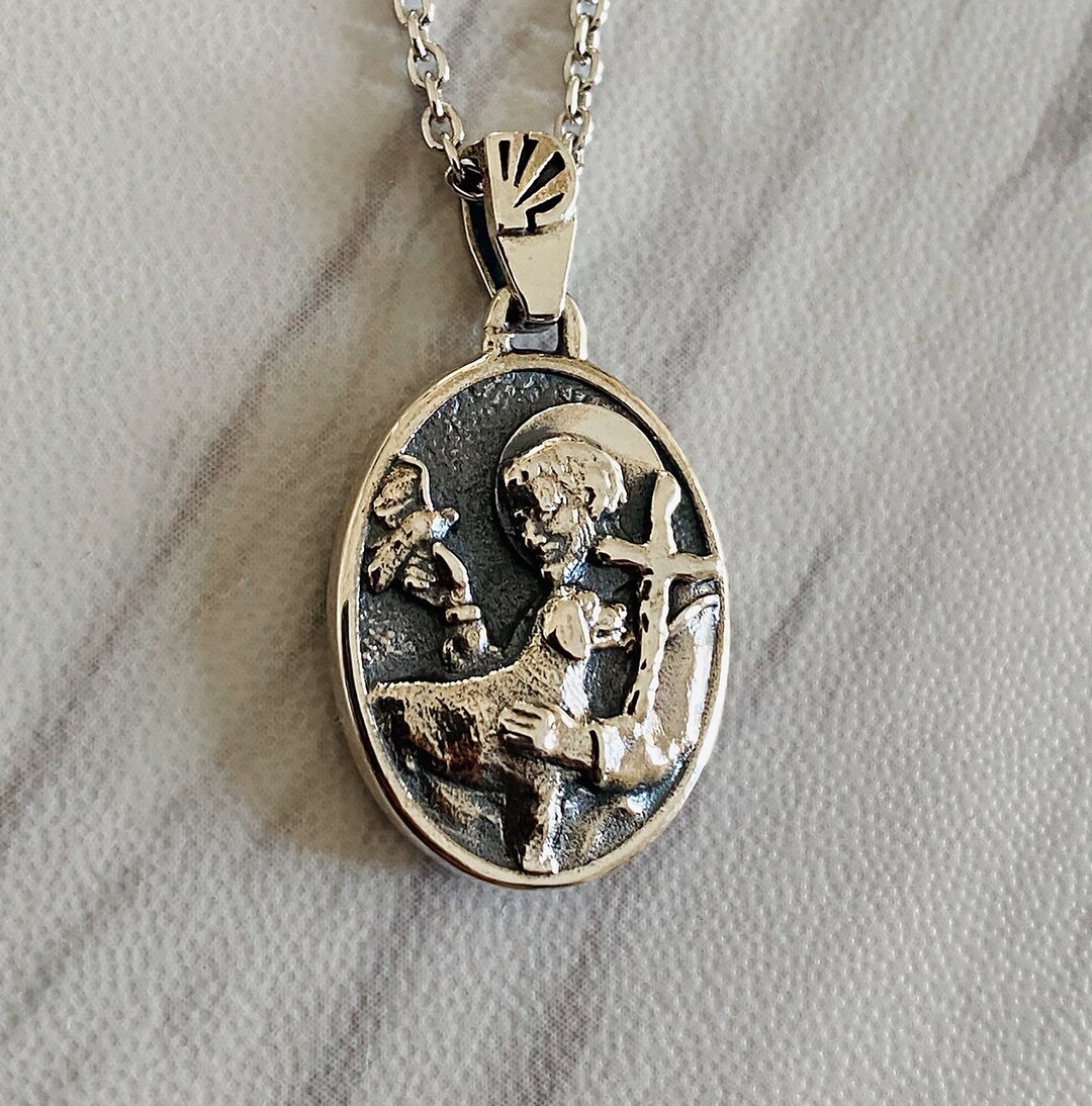 Saint Francis Necklace, Saint Francis Pendant, Saint Francis Medal