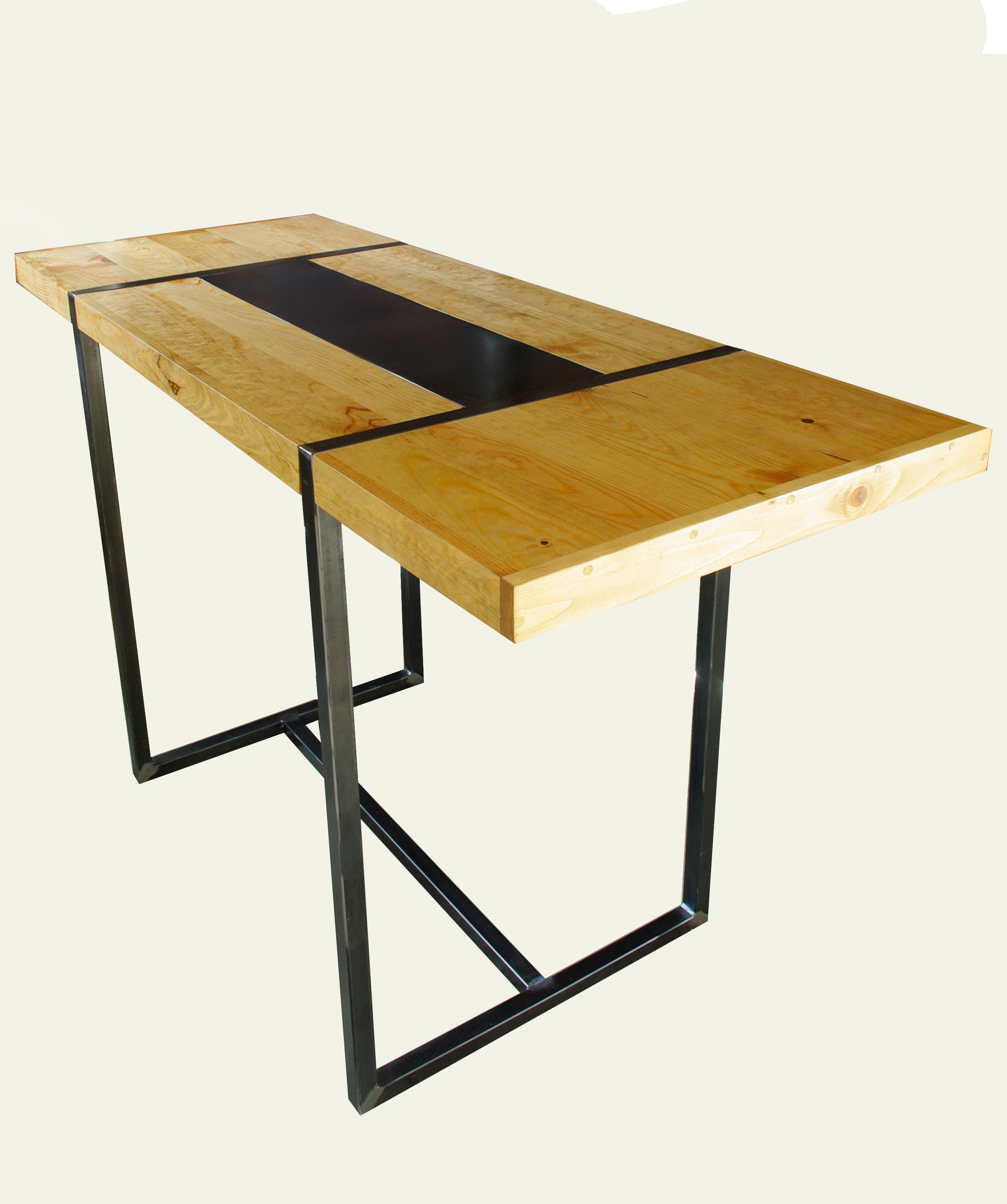 Table/bar mange debout industriel fer bois