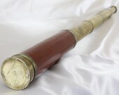 Antique telescope Georgian Mahogany Cox of London circa 1820