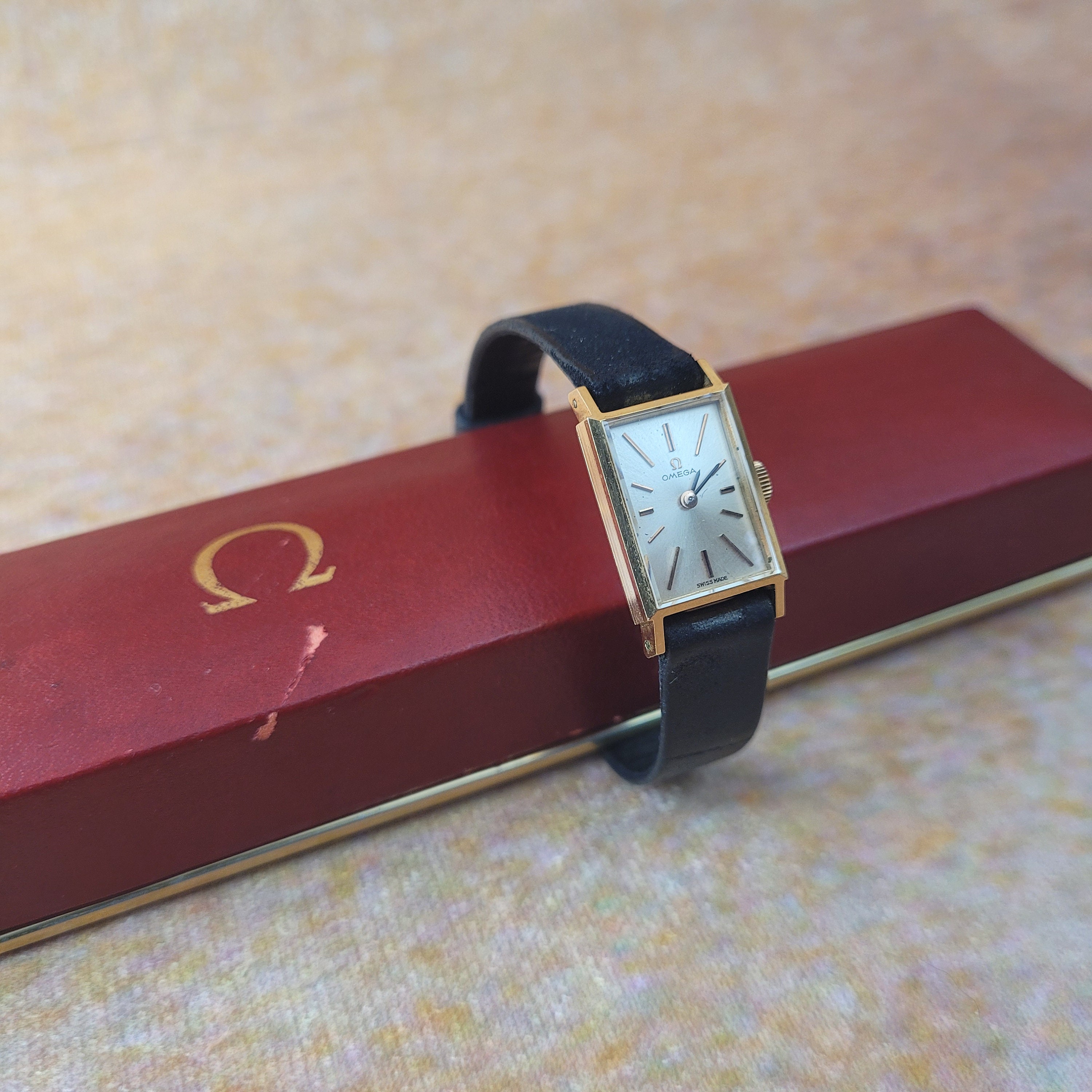 Ladies Vintage Omega Tank Watch With Case. Etsy UK