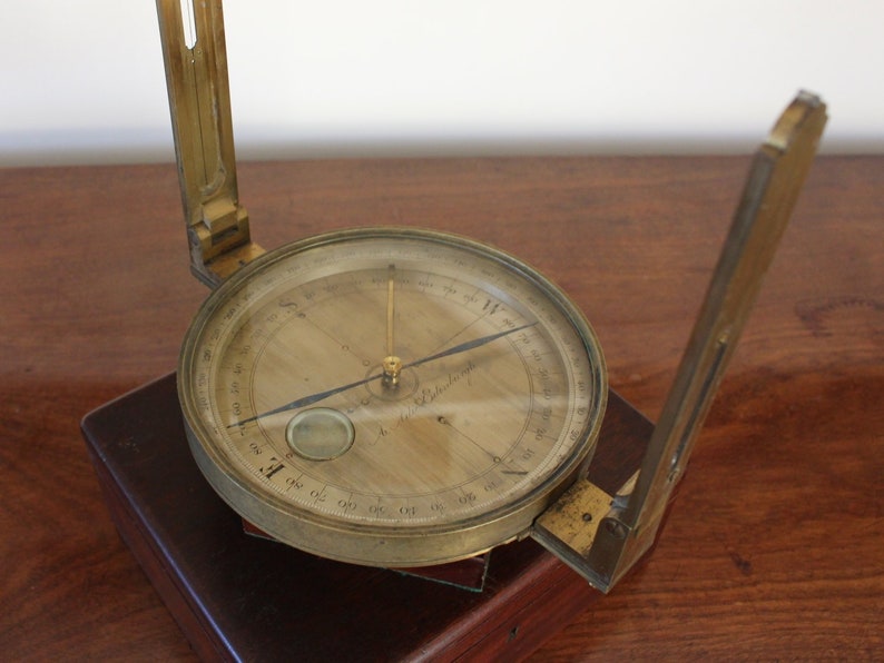 Georgian Antique Surveyors Compass Circumferentor Level Circa Etsy - image 0