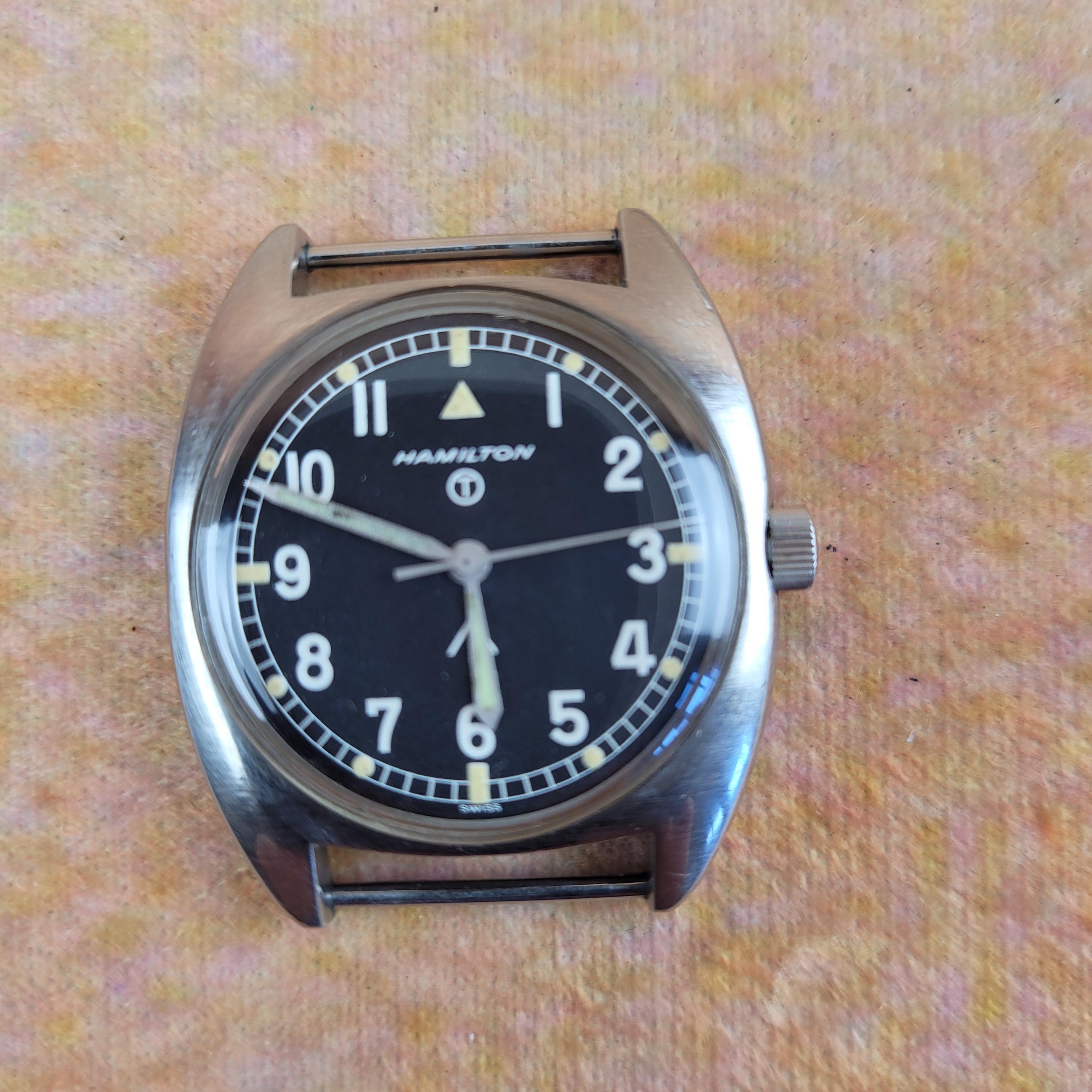 Vintage Military Hamilton Watch W10 British Military Issue 
