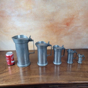Antique Pewter Jugs