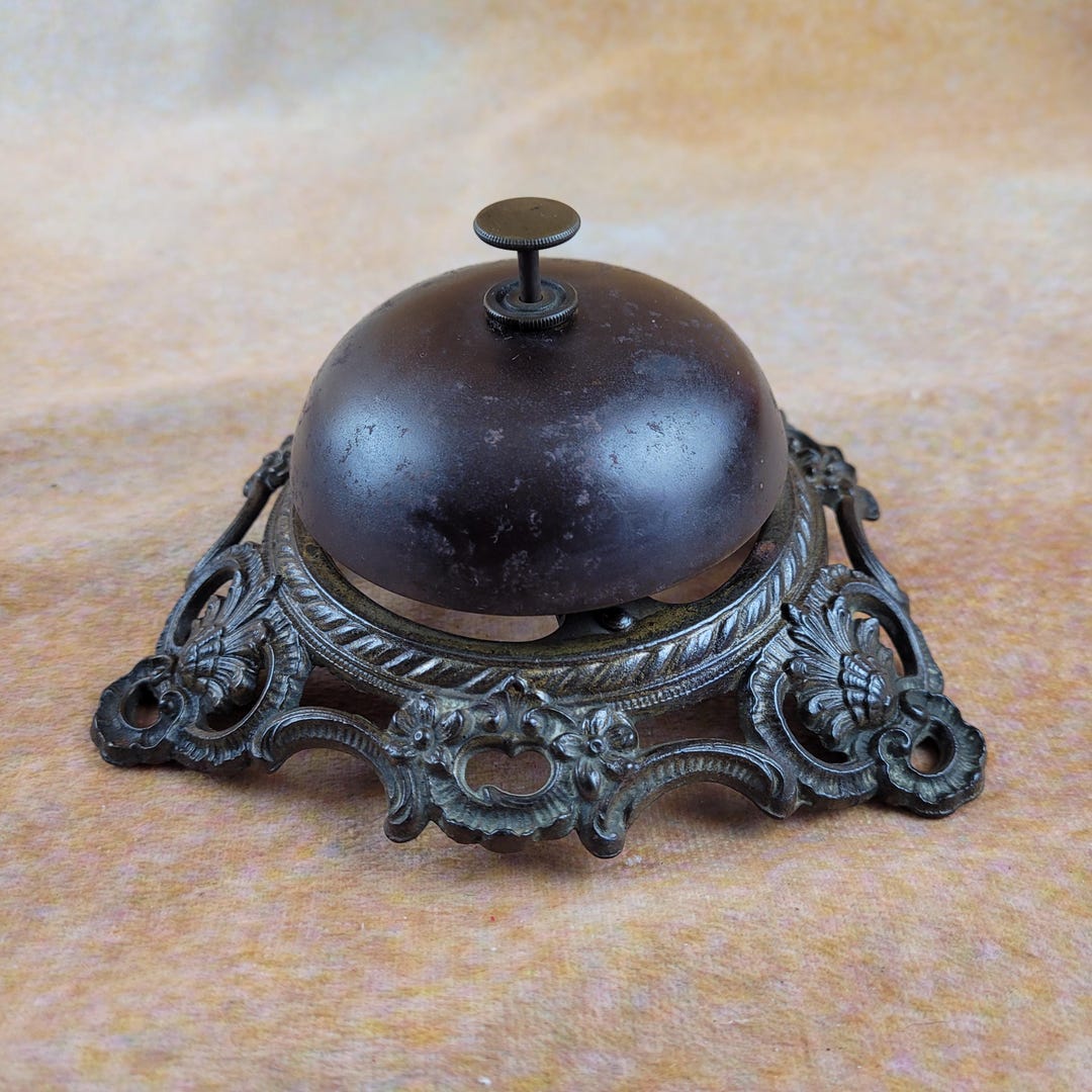 Large Ornate Antique Desk Top Bell. Circa 1900 - 1920 - Etsy