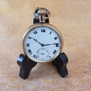Orologio da tasca vintage placcato in oro della Langendorf Watch Company svizzera.