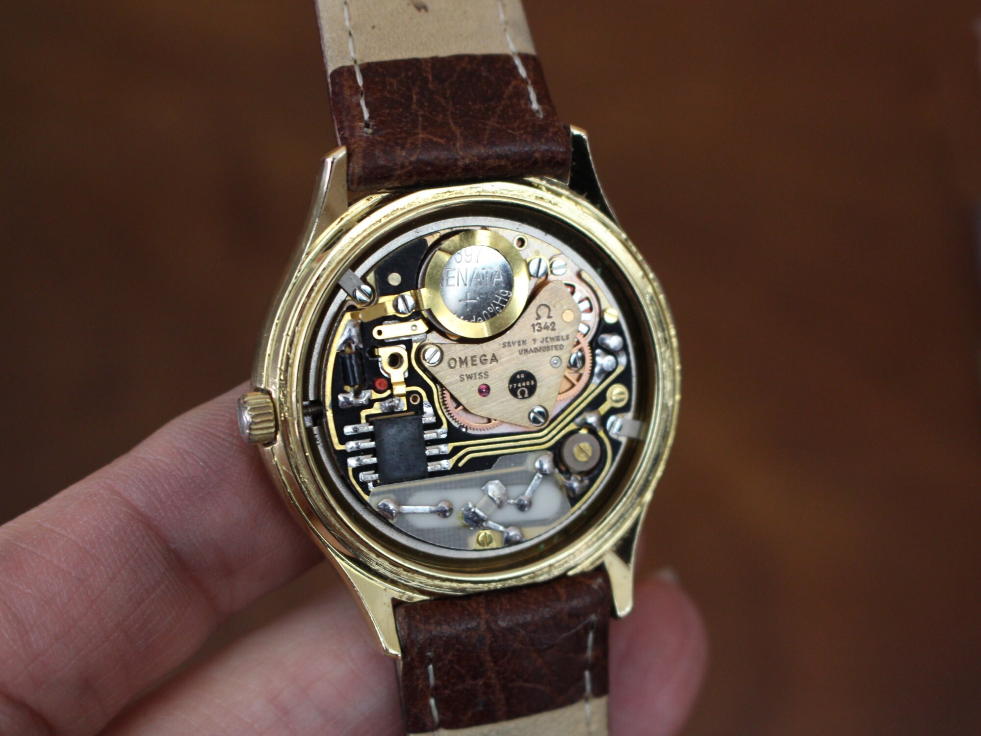 Vintage Omega Deville Watch 18ct Gold 