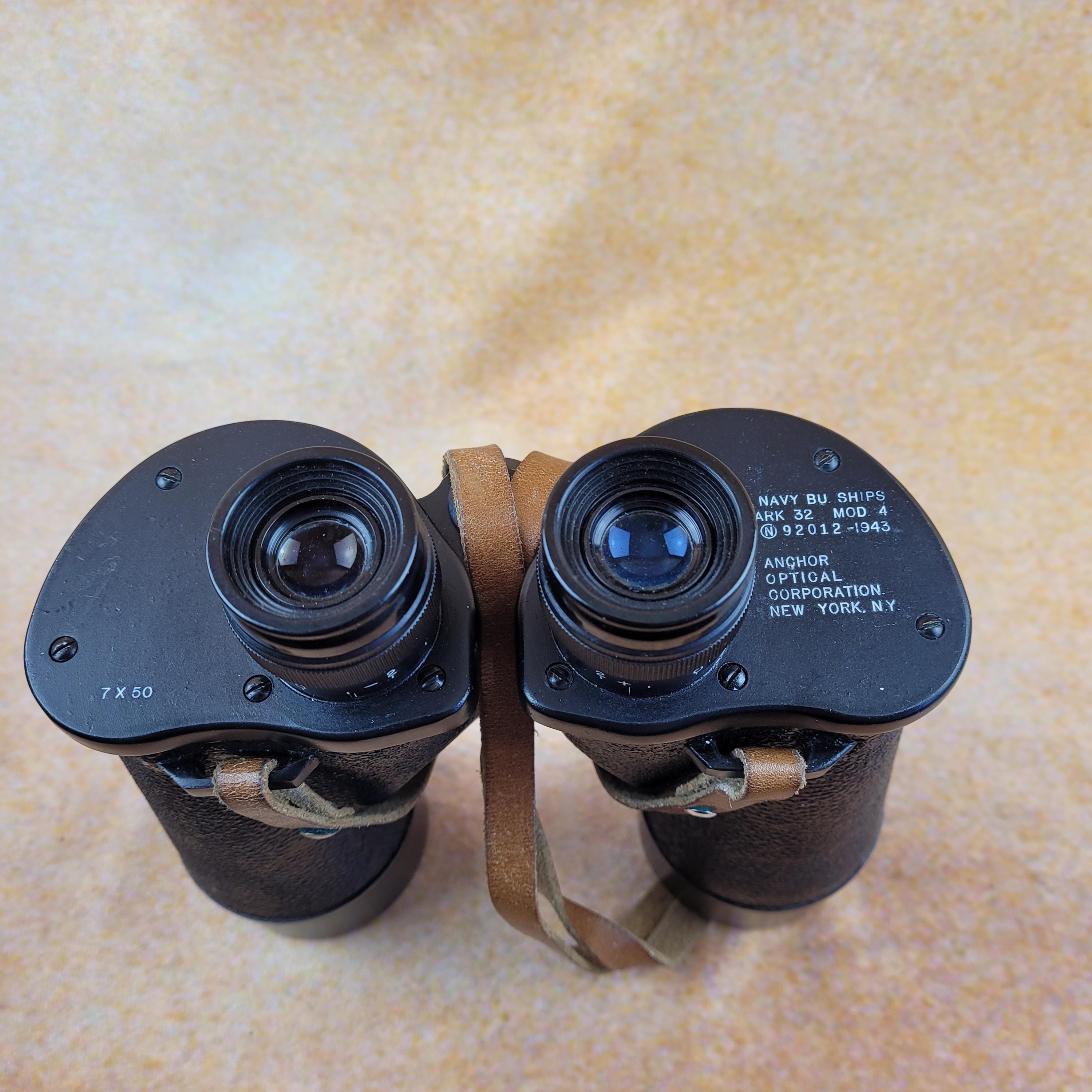 Rare WW2 US Navy Buships Military Binoculars. 7 X 50. Mk 32