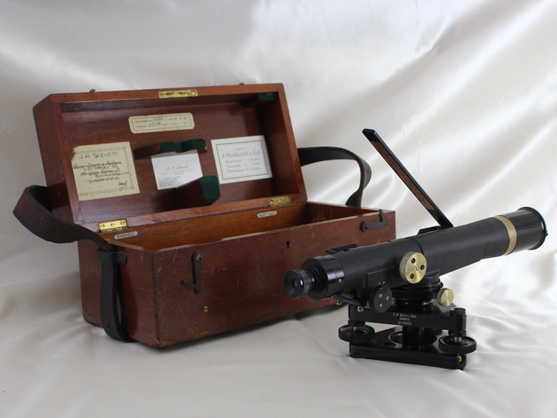 Vintage Theodolite Surveyor S Level 1937 By E R Watts Etsy - image 0